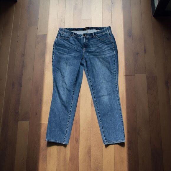 Plus Size Talbots Slim Ankle Jeans Size 16  38x28 #203 - Picture 1 of 5